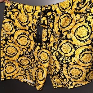 Baroque Print Swim Trunks